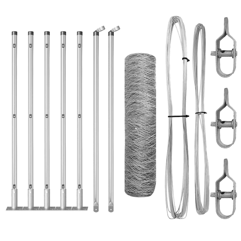 Welded Wire Fence with Concrete Base 10 x 0.4 m (W x H)