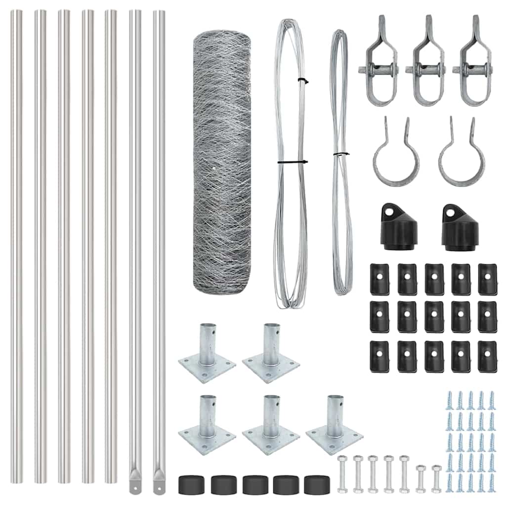 Welded Wire Fence with Concrete Base 10 x 0.4 m (W x H)