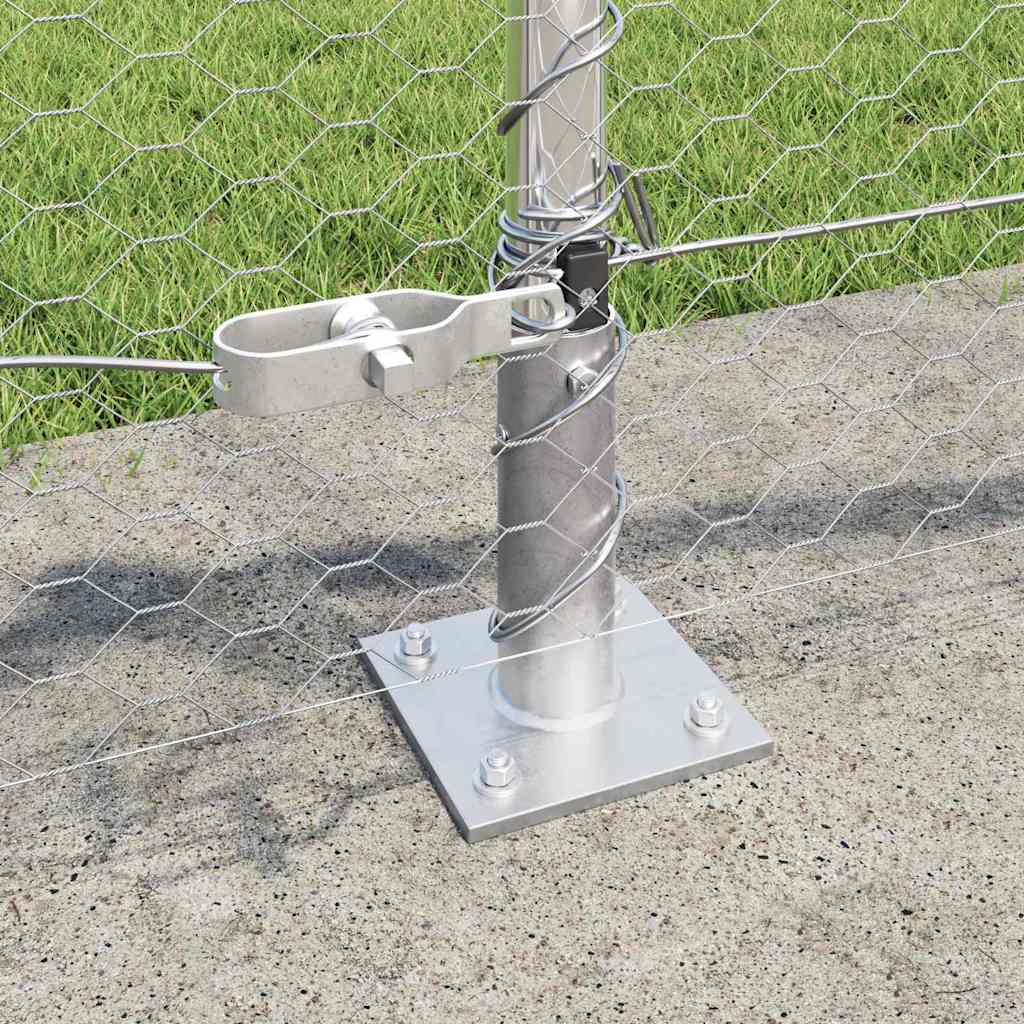 Welded Wire Fence with Concrete Base 25 x 0.5 m (W x H)