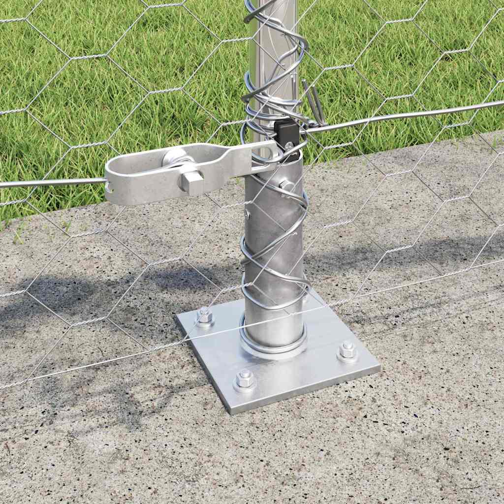 Welded Wire Fence with Concrete Base 25 x 0.5 m (W x H)
