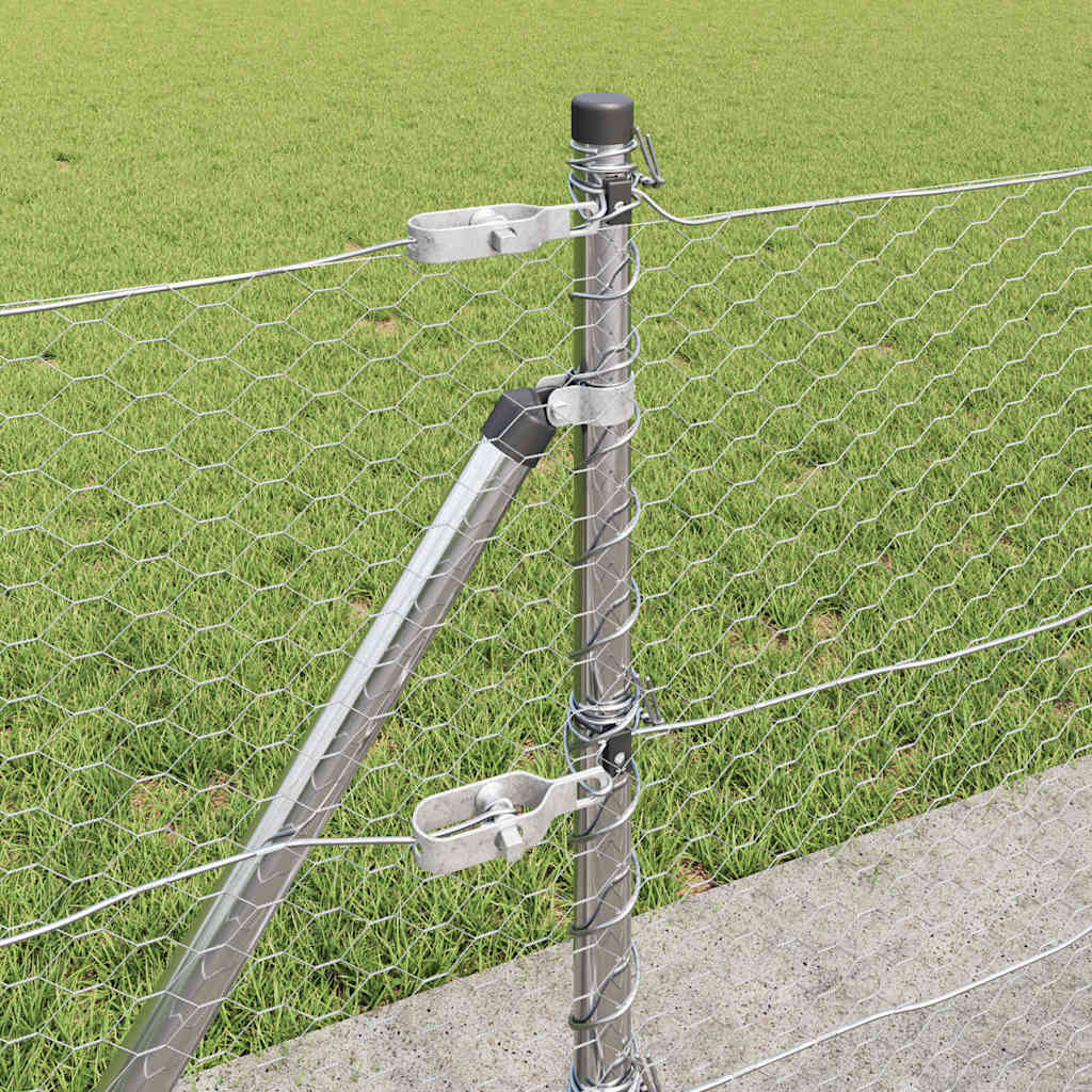 Welded Wire Fence with Concrete Base 25 x 0.6 m (W x H)