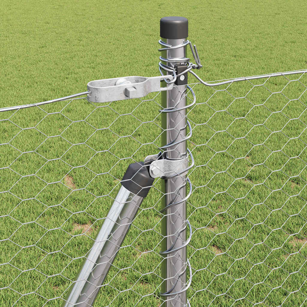 Welded Wire Fence with Concrete Base 25 x 1 m (W x H)