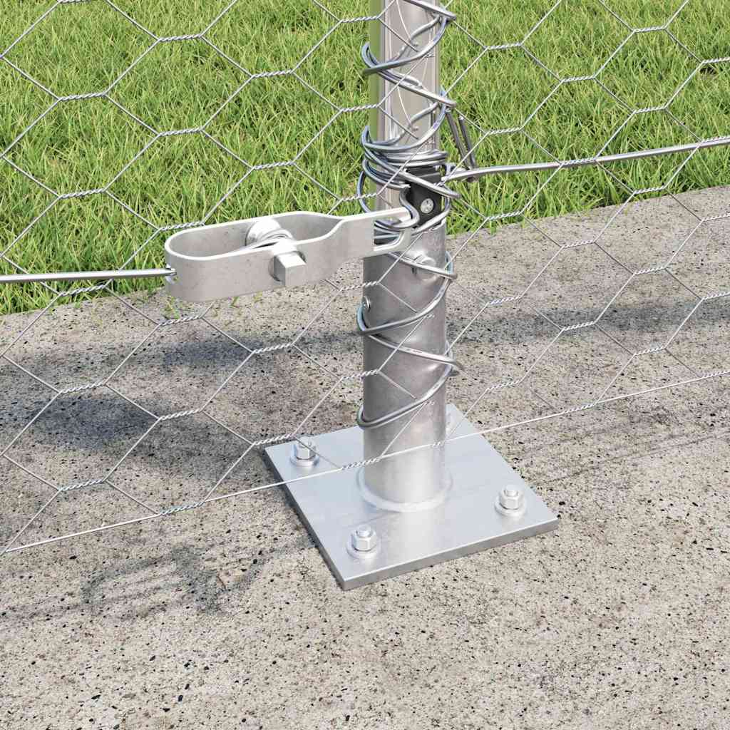 Welded Wire Fence with Concrete Base 25 x 1 m (W x H)