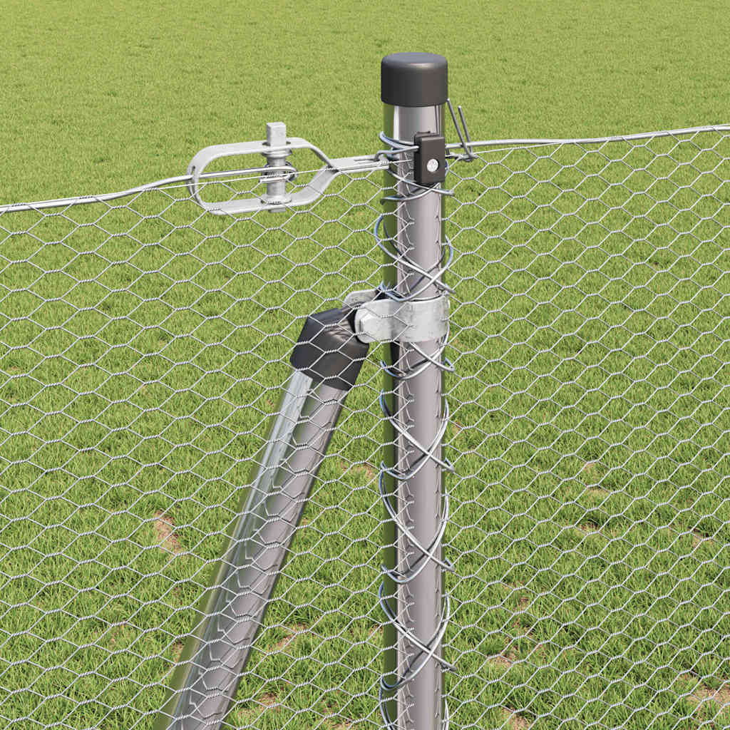Welded Wire Fence with Concrete Base 25 x 1.2 m (W x H)