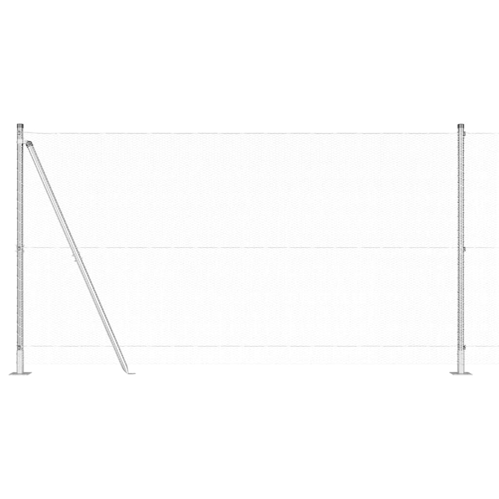 Welded Wire Fence with Concrete Base 25 x 1.2 m (W x H)