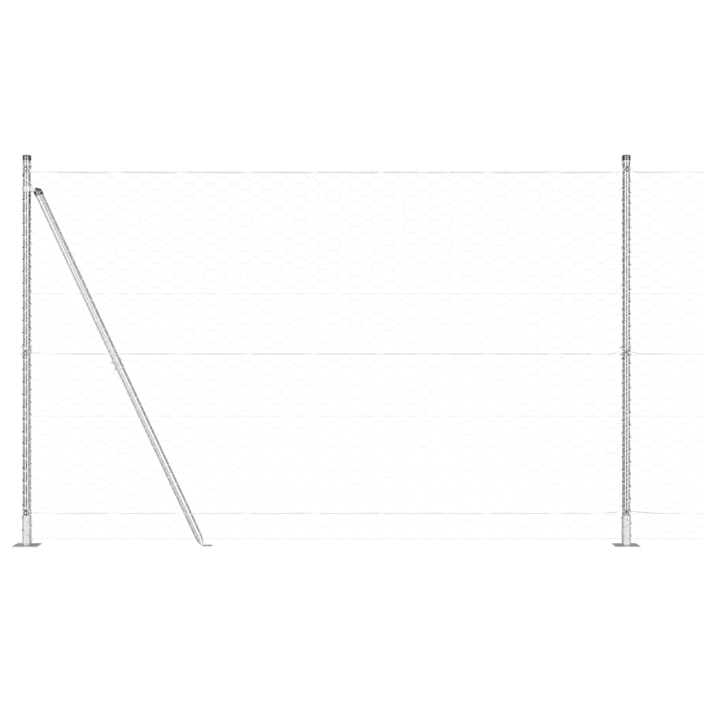 Welded Wire Fence with Concrete Base 25 x 1.4 m (W x H)