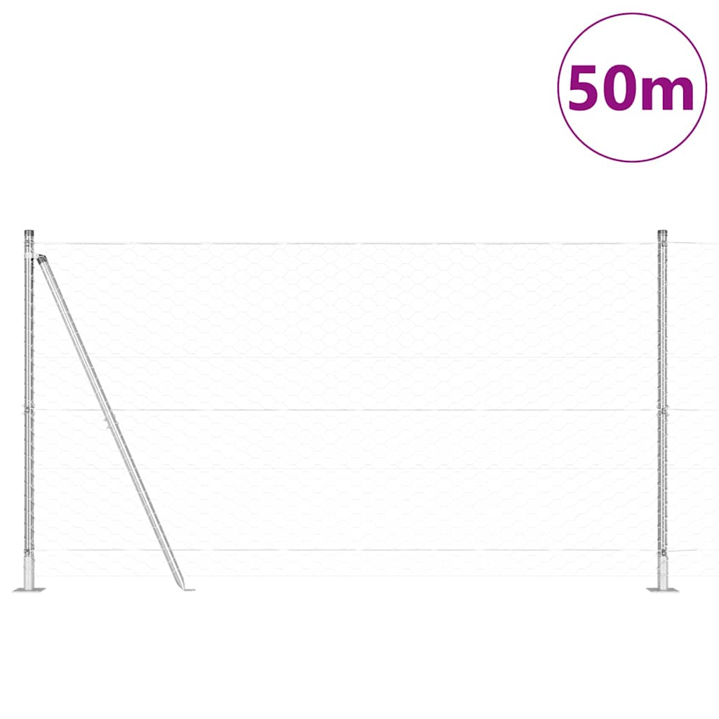Welded Wire Fence with Concrete Base 50 x 1.2 m (W x H)