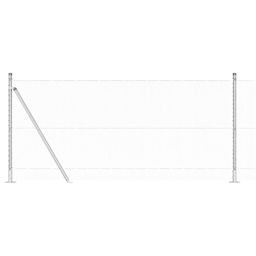Welded Wire Fence with Concrete Base 100 x 1 m (W x H)
