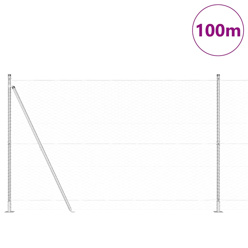 Welded Wire Fence with Concrete Base 100 x 1.6 m (W x H)