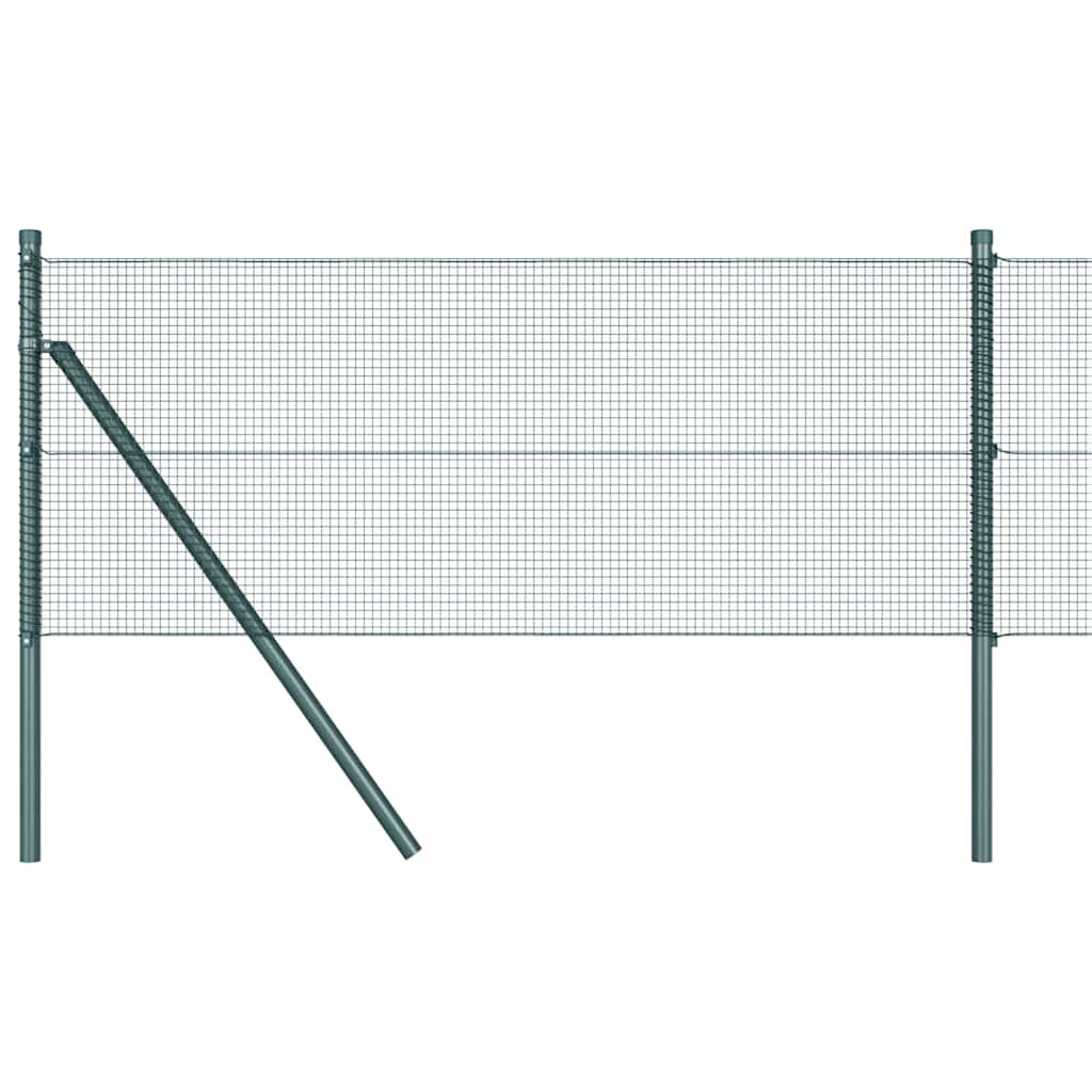 Fence Post Green 50 x 0.4 m (12 x 12 mm mesh) Steel and PVC