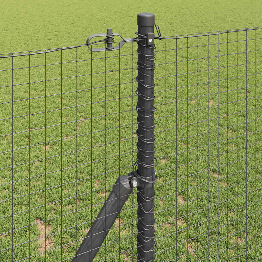Ground Fix Welded Wire Fence 10 x 1 m (W x H) PVC-Coated Steel