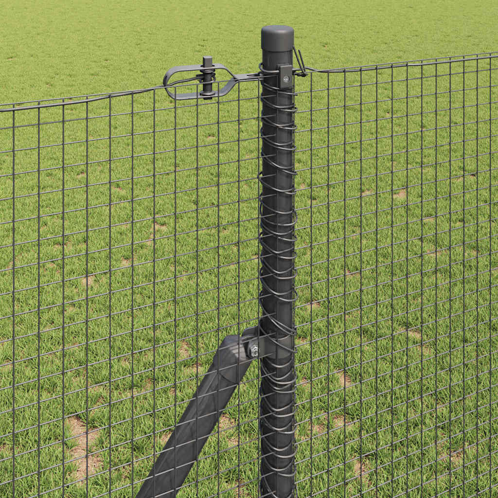 Ground Fix Welded Wire Fence 50 x 1 m (W x H) PVC-Coated Steel