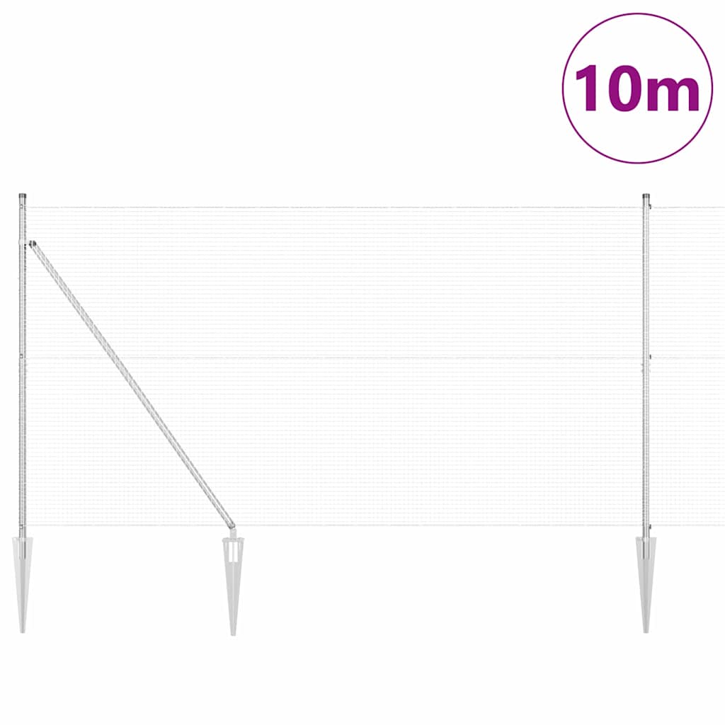 Welded Wire Fence with Spikes 10 x 1.5 m (W x H)