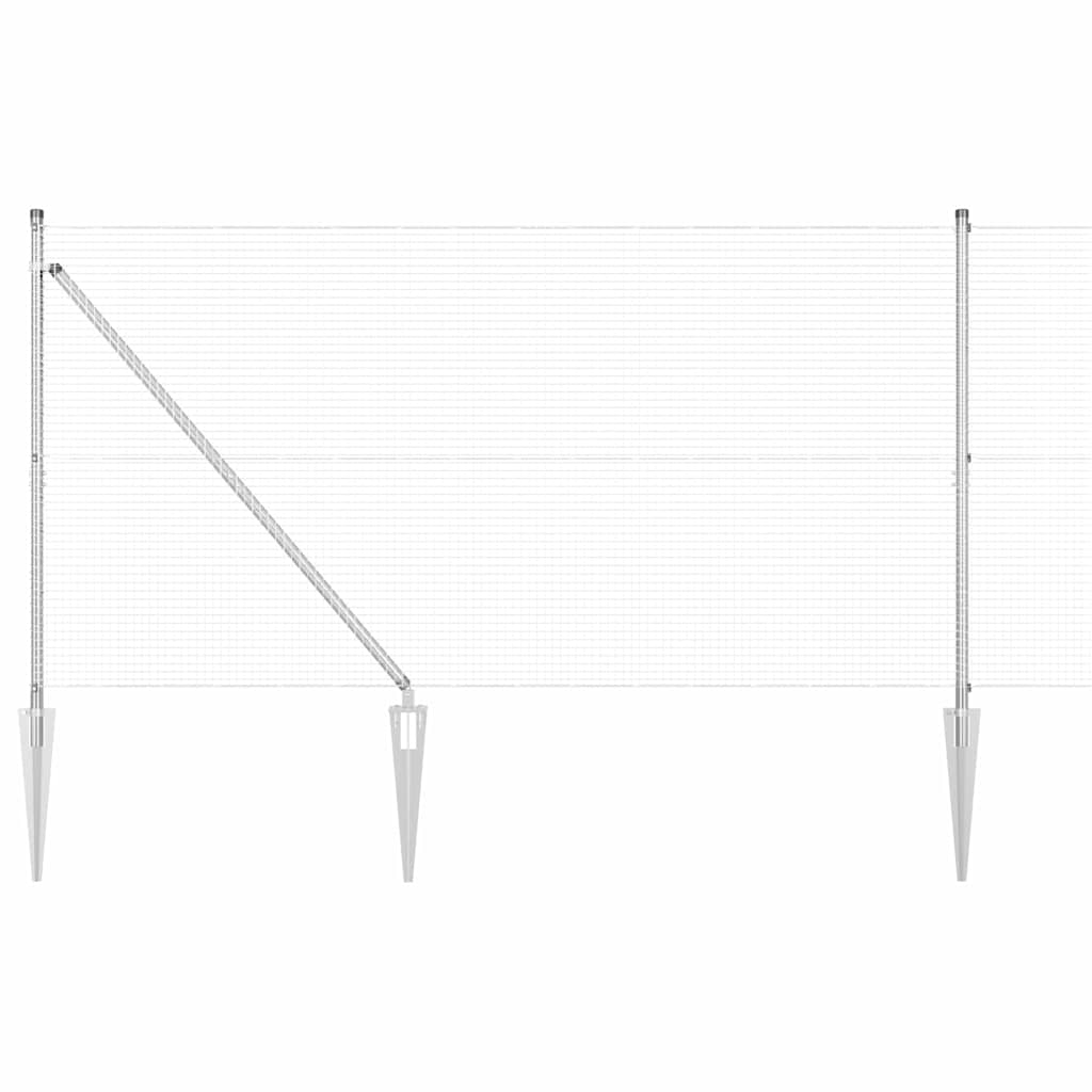 Welded Wire Fence with Spikes 25 x 1.2 m (W x H)