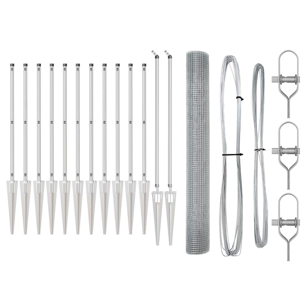 Welded Wire Fence with Spikes 25 x 1.4 m (W x H)