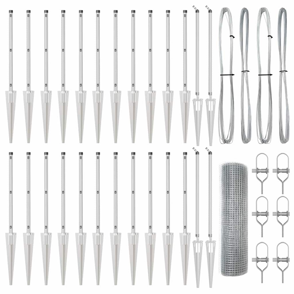 Welded Wire Fence with Spikes 50 x 1 m (W x H)