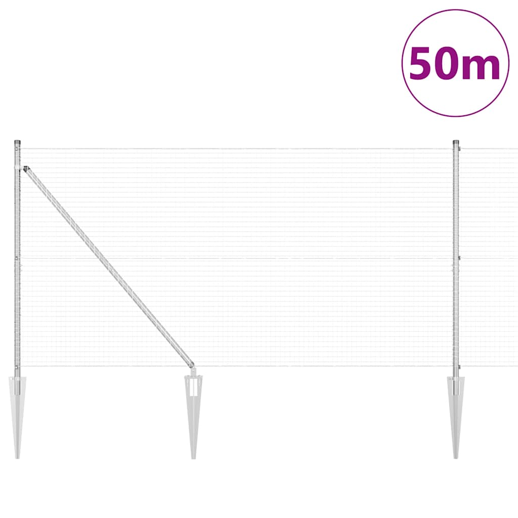Welded Wire Fence with Spikes 50 x 1.4 m (W x H)