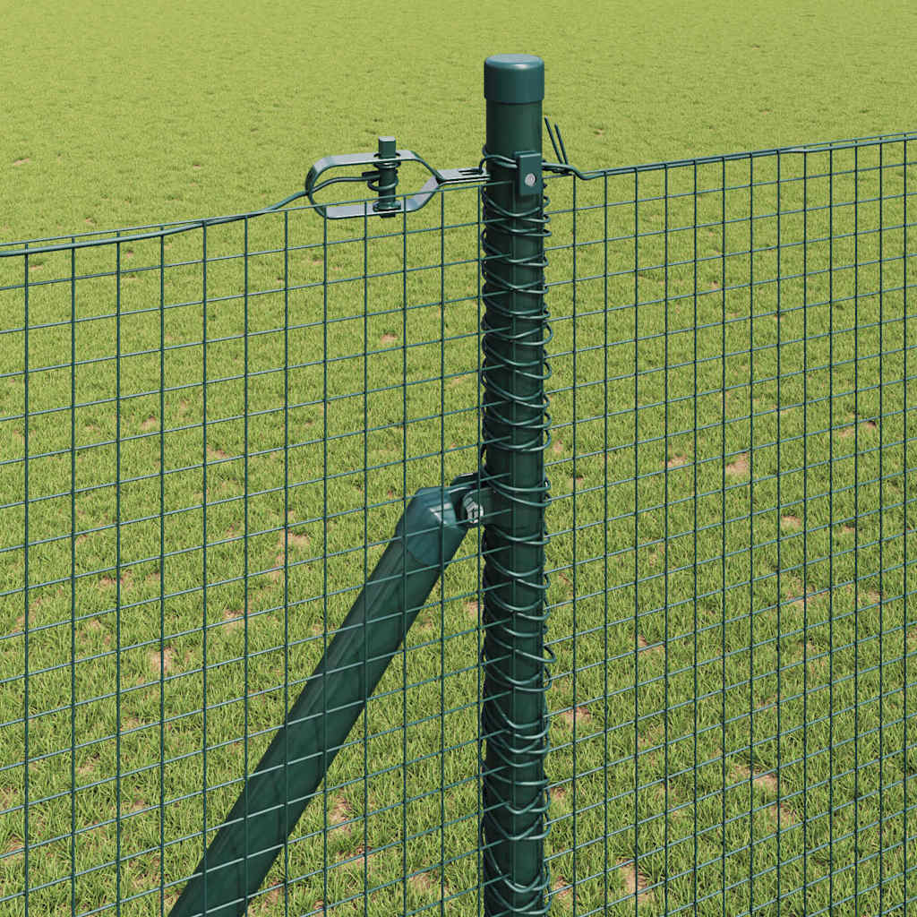 Spike-Installed Welded Mesh Fence Steel Green Mesh