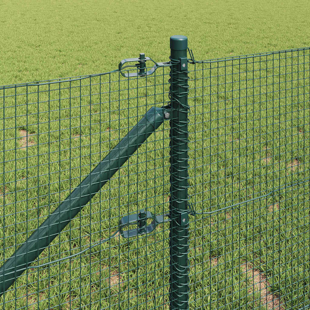 Welded Wire Fence with Spikes Steel Green Mesh