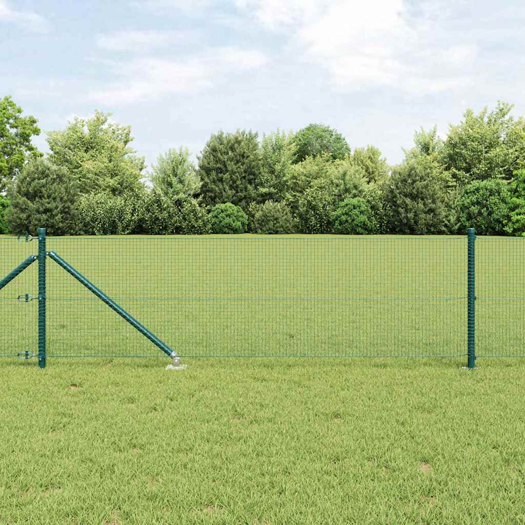 Welded Wire Fence with Spikes Steel Green Mesh