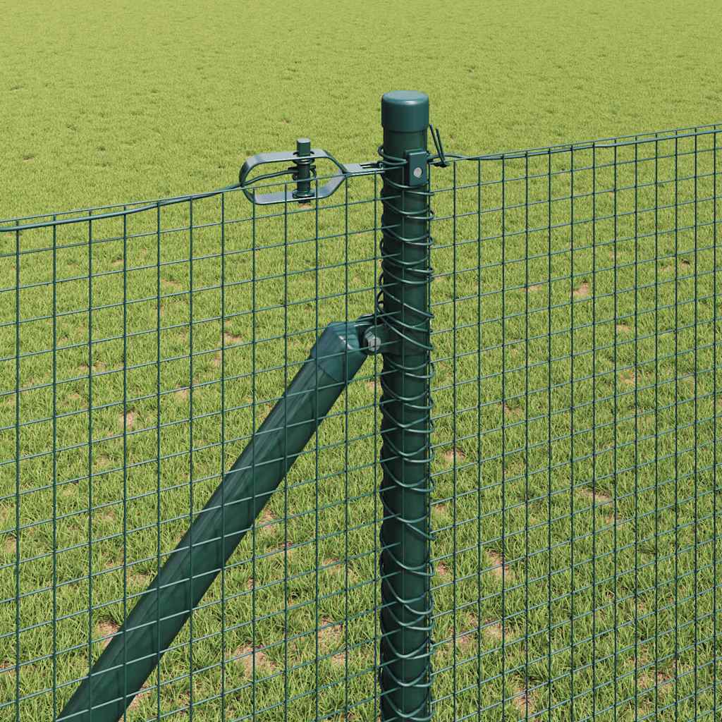 Welded Wire Fence with Spikes Steel Green Mesh