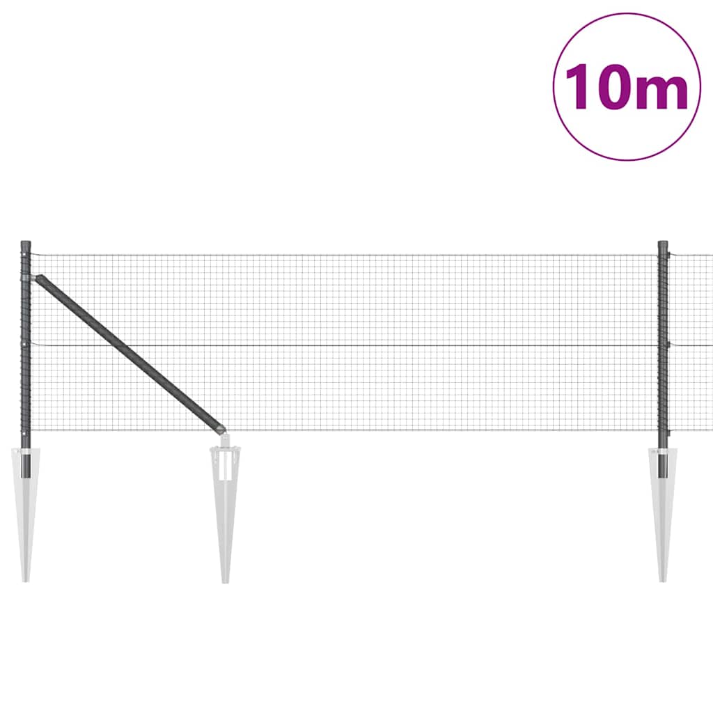 Welded Wire Fence with Spikes 10 x 0.4 m (W x H)