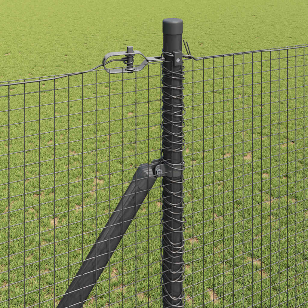 Spike-Installed Welded Mesh Fence Steel Grey Mesh