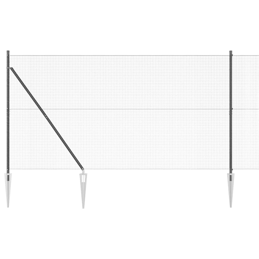 Spike-Installed Welded Mesh Fence Steel Grey Mesh