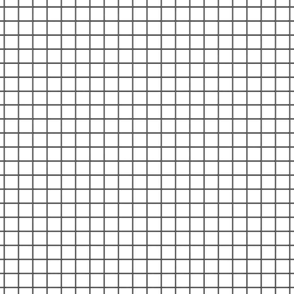 Spike-Installed Welded Mesh Fence Steel and PVC Grey Mesh