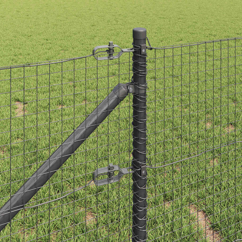 Welded Wire Fence with Spikes Steel Grey Mesh