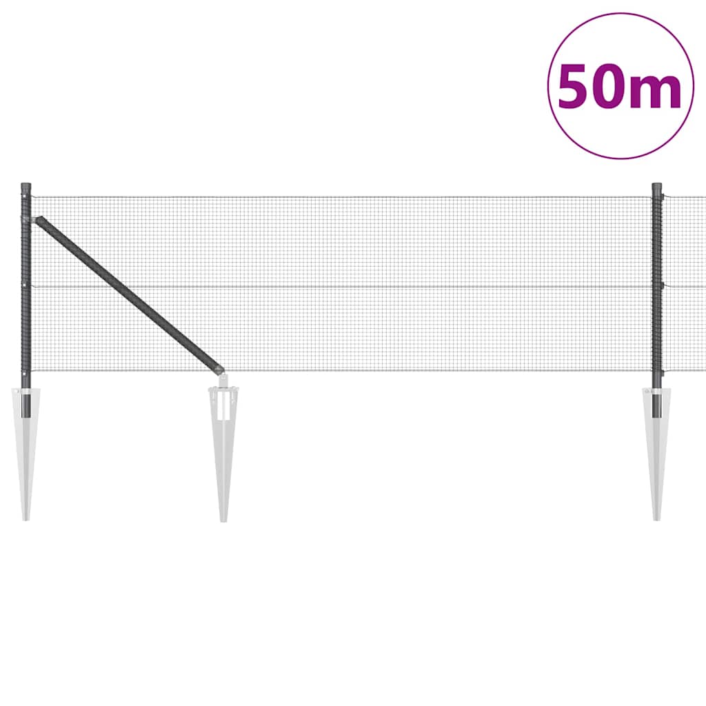 Welded Wire Fence with Spikes 50 x 0.6 m (W x H)