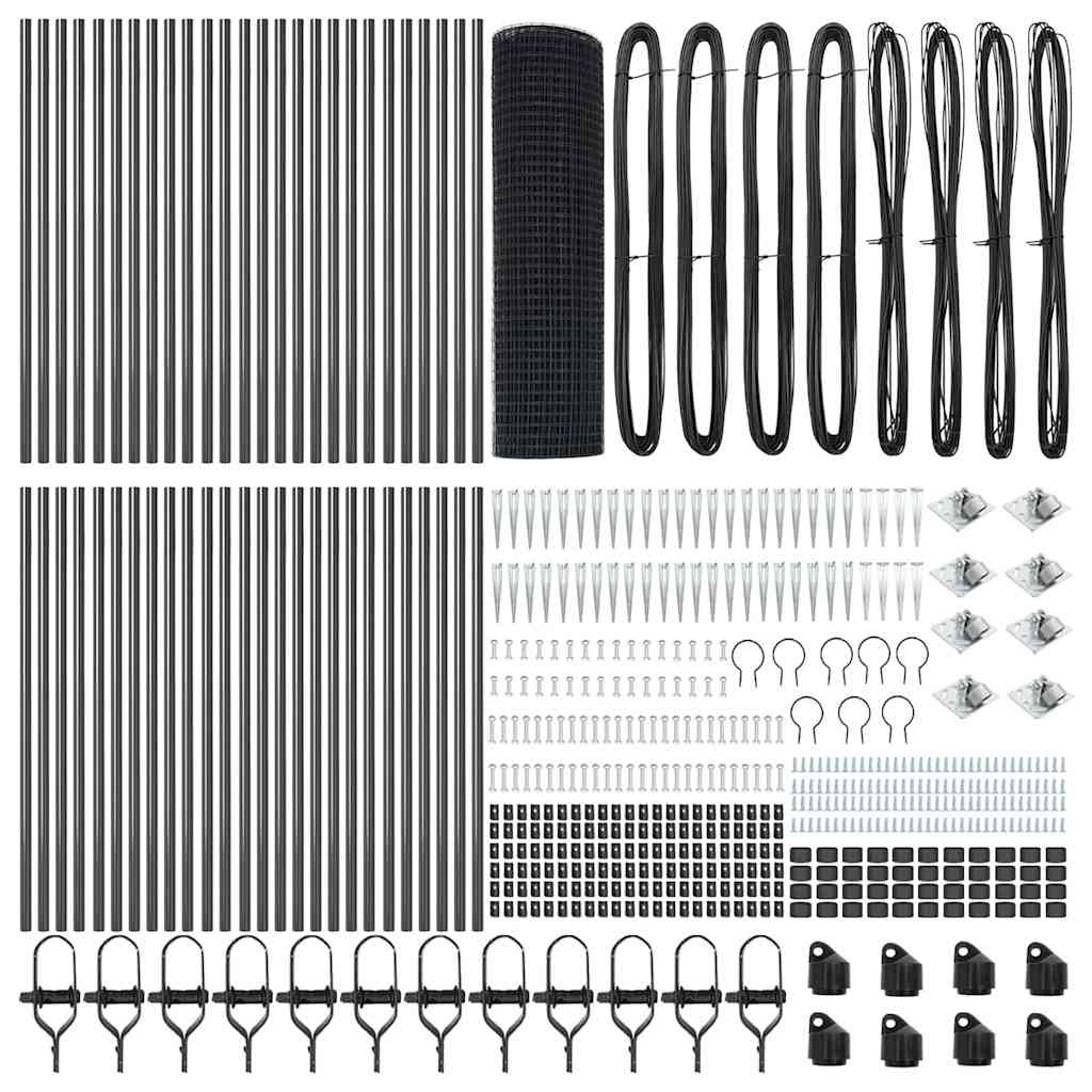 Welded Wire Fence with Spikes 100 x 0.5 m (W x H)
