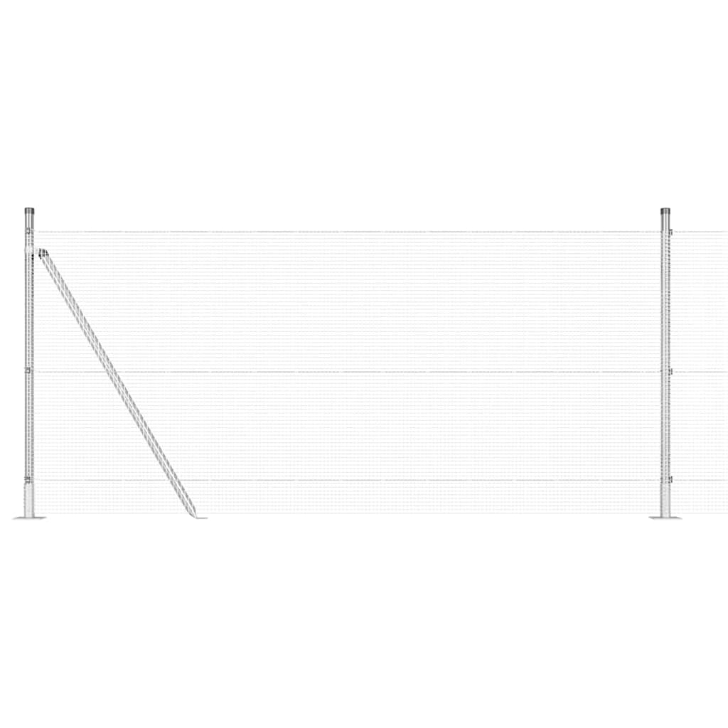 Welded Wire Fence with Concrete Base 10 x 1 m (W x H)
