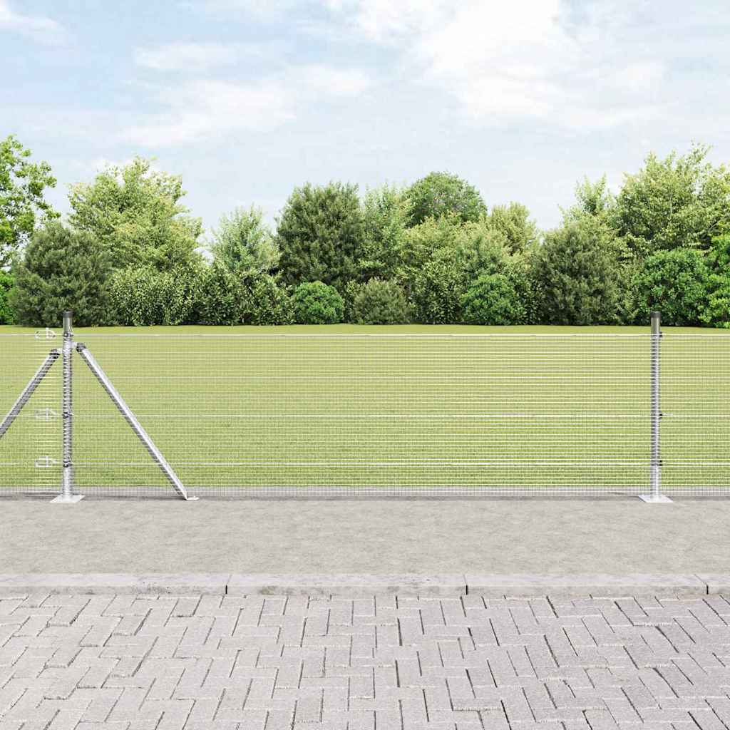 Welded Wire Fence with Concrete Base 25 x 0.4 m (W x H)