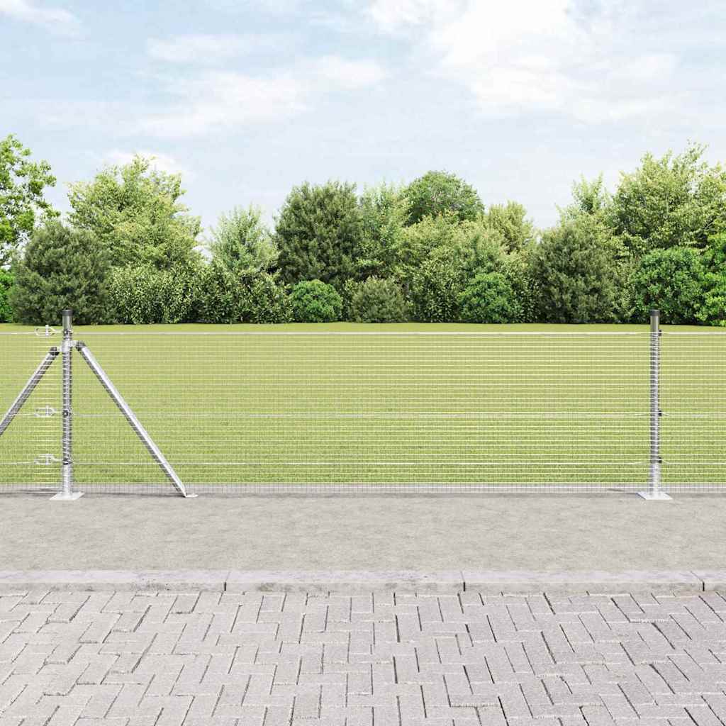 Welded Wire Fence with Concrete Base 25 x 0.4 m (W x H)