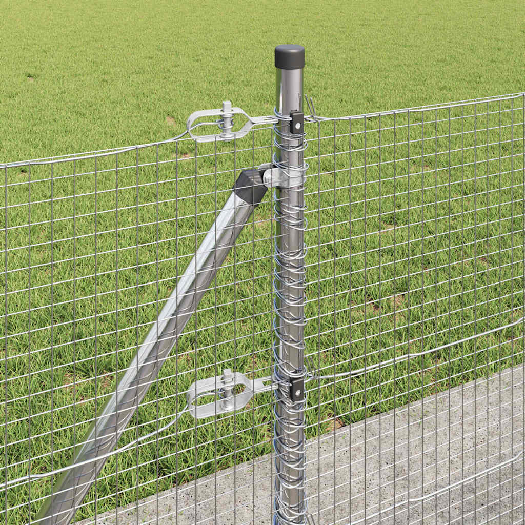 Welded Wire Fence with Concrete Base 25 x 0.5 m (W x H)
