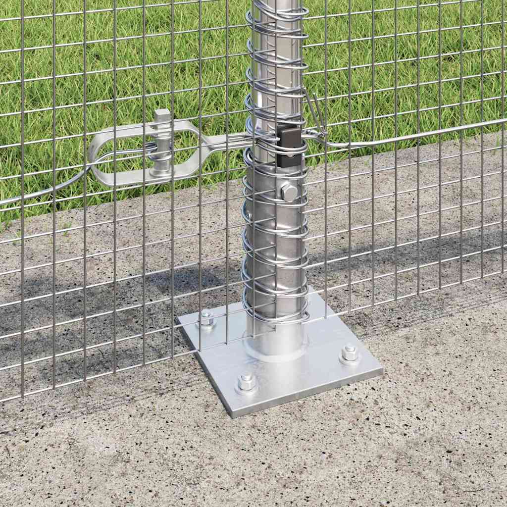 Welded Wire Fence with Concrete Base 25 x 0.6 m (W x H)
