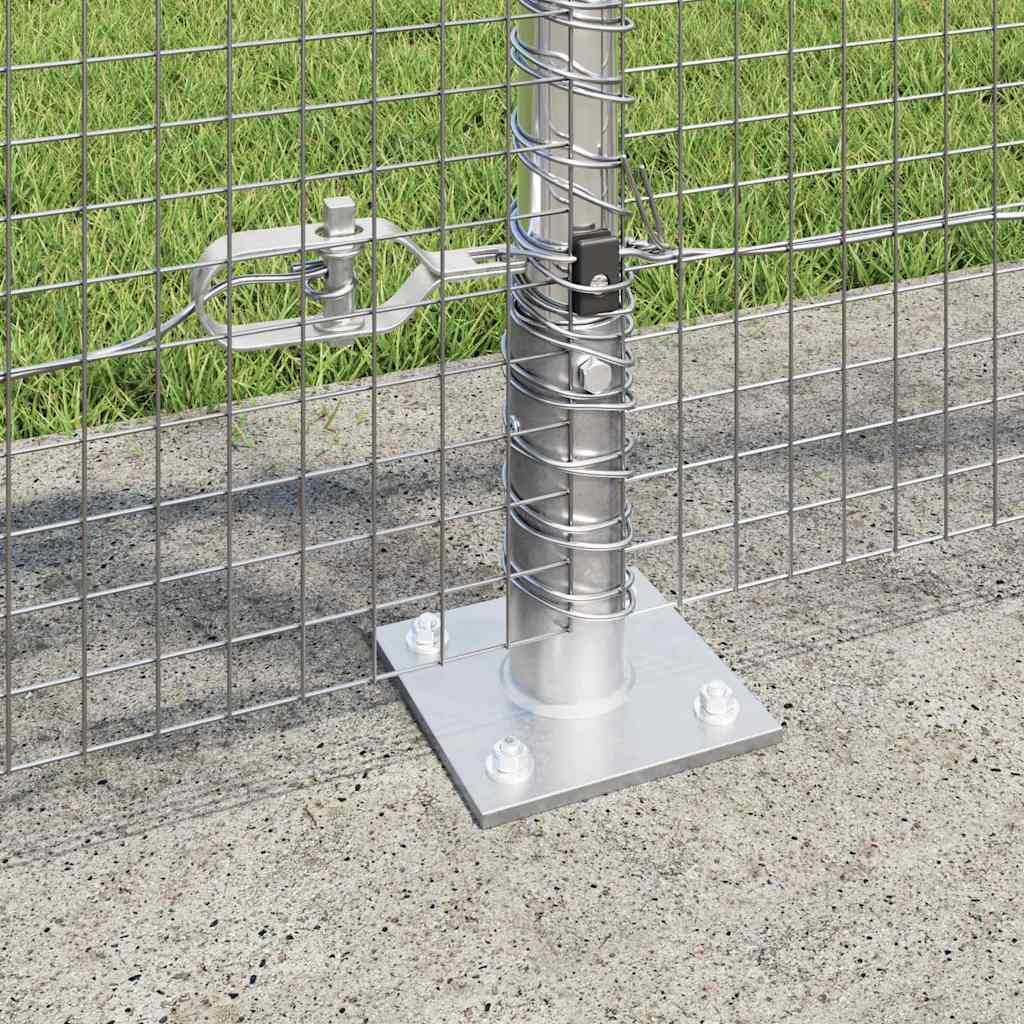 Welded Wire Fence with Concrete Base 25 x 0.8 m (W x H)