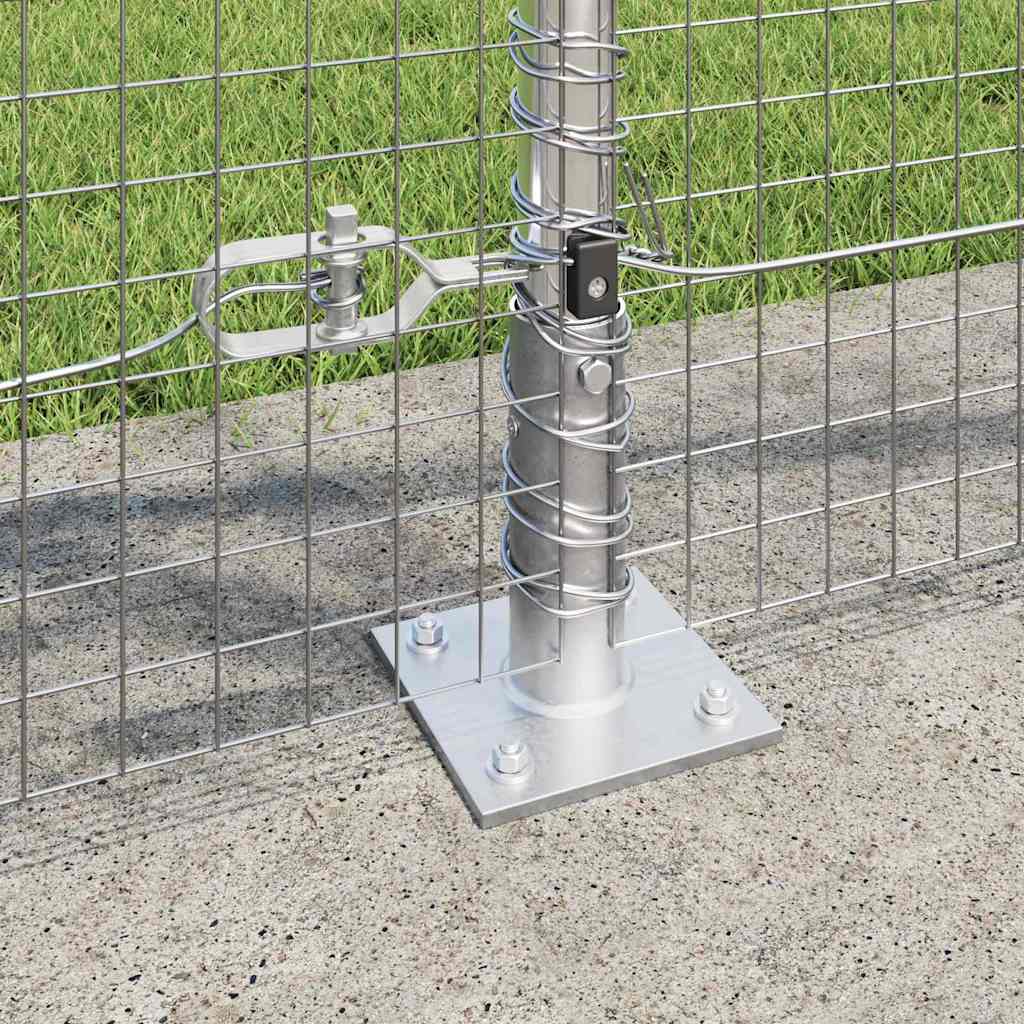 Welded Wire Fence with Concrete Base 25 x 0.8 m (W x H)