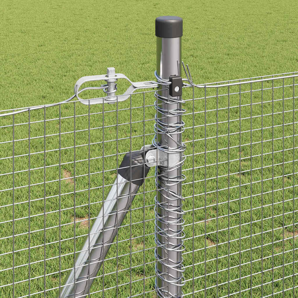 Welded Wire Fence with Concrete Base 25 x 1 m (W x H)