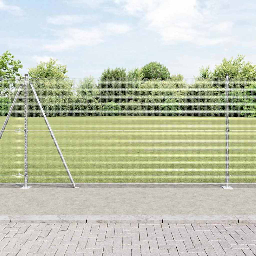 Welded Wire Fence with Concrete Base 25 x 1.2 m (W x H)