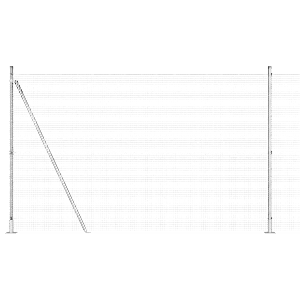 Welded Wire Fence with Concrete Base 25 x 1.5 m (W x H)