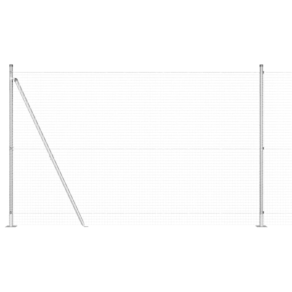 Welded Wire Fence with Concrete Base 25 x 1.5 m (W x H)