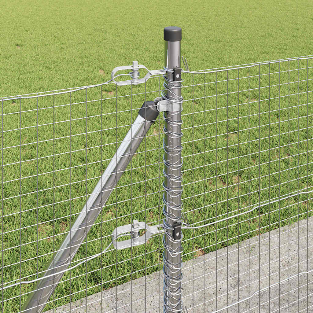 Welded Wire Fence with Concrete Base 50 x 0.6 m (W x H)