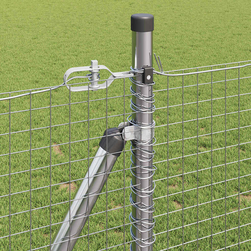 Welded Wire Fence with Concrete Base 100 x 0.8 m (W x H)