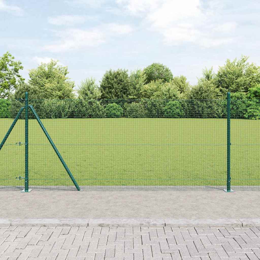 Welded Wire Fence with Concrete Base 10 x 1 m (W x H)