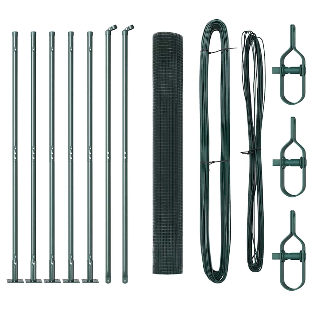 Welded Wire Fence with Concrete Base 10 x 1 m (W x H)