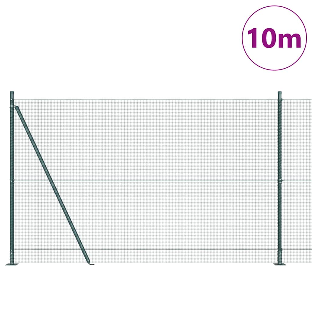 Welded Wire Fence with Concrete Base 10 x 1.4 m (W x H)