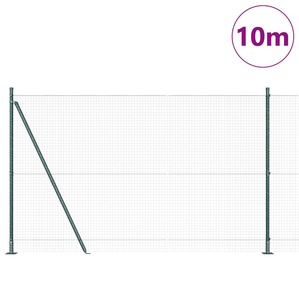 Welded Wire Fence with Concrete Base 10 x 1.4 m (W x H)