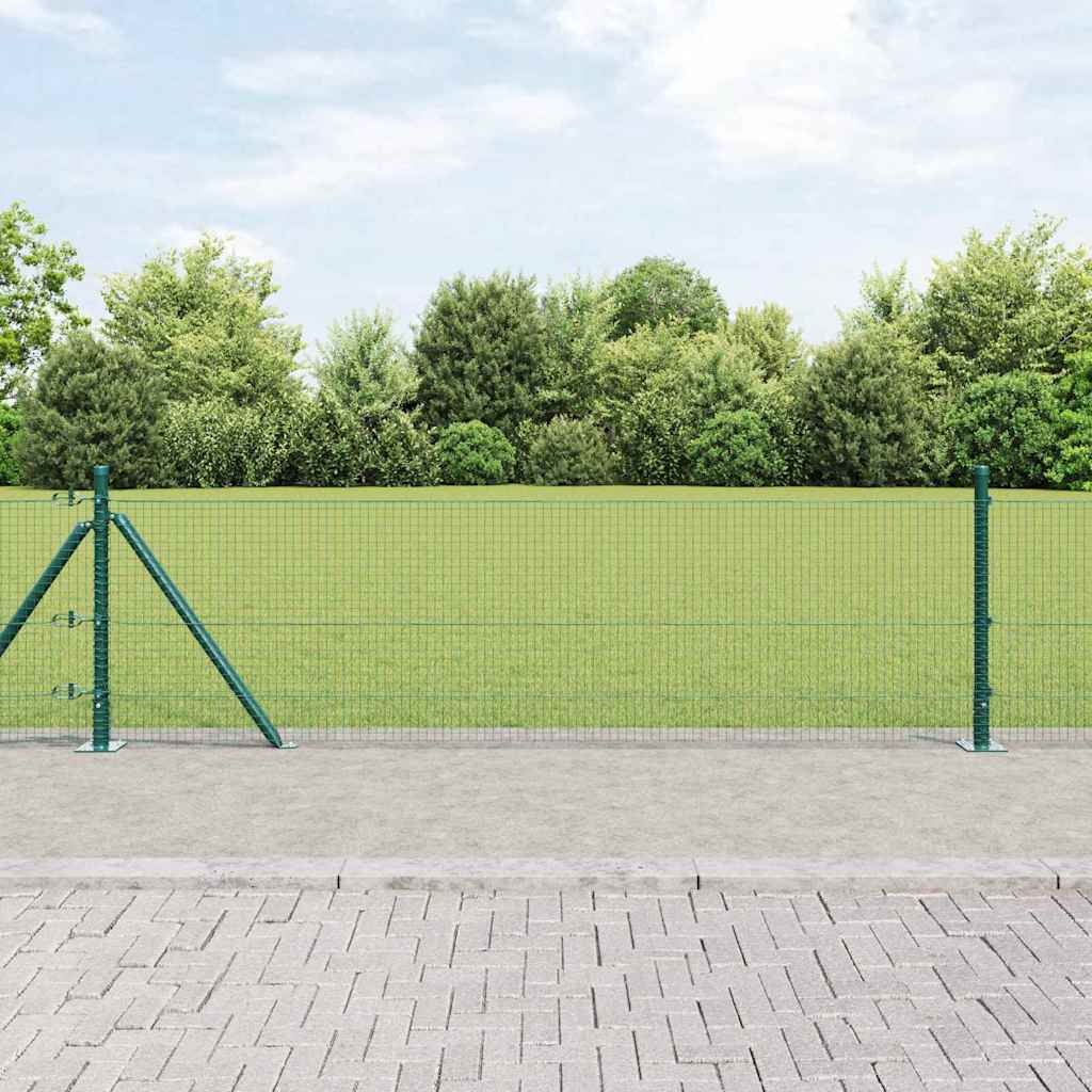 Welded Wire Fence with Concrete Base 25 x 0.5 m (W x H)